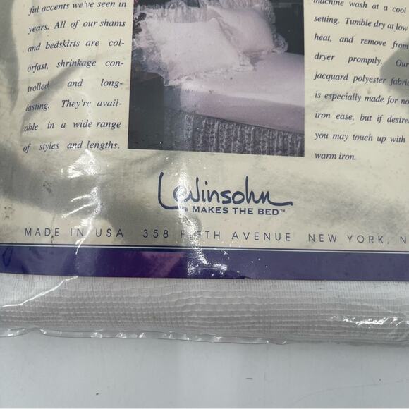 LEVINSOHN Pillow Sham King Size White Elegant Lace Romantic Shabby Chic Cottage - Picture 7 of 11